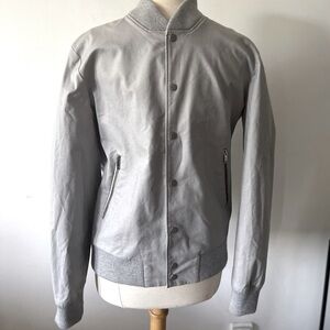 Reiss sports coat grey bomber size xl spring/fall jacket
